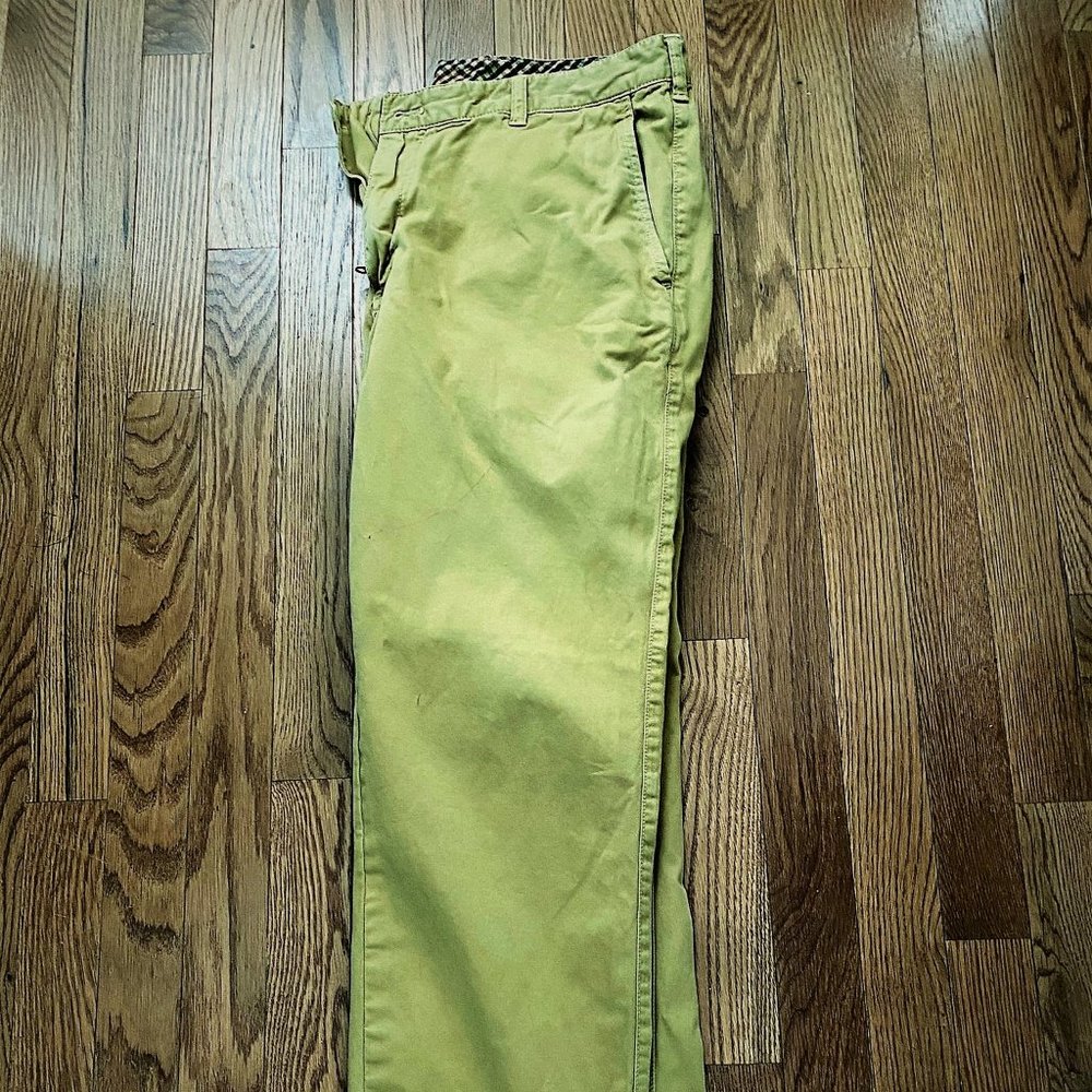 Brooks Brothers Red Fleece Flat Front British Khaki Pants - Men's 36x30